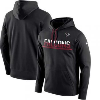 Men's Atlanta Falcons Nike Black Sideline Circuit Pullover Performance Hoodie