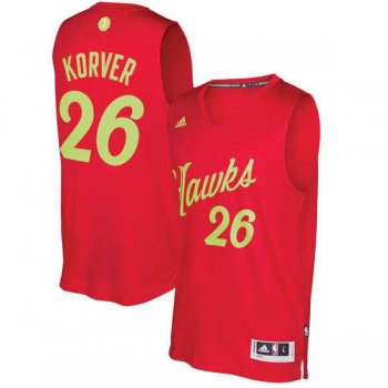 Men's Atlanta Hawks #26 Kyle Korver Red 2016 Christmas Day NBA Swingman Jersey