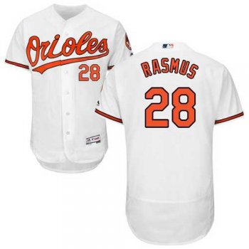 Men's Baltimore Orioles #28 Colby Rasmus White Flexbase Authentic Collection Stitched MLB