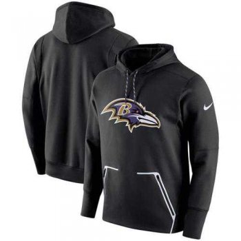 Men's Baltimore Ravens Nike Black Champ Drive Vapor Speed Pullover Hoodie