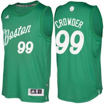 Men's Boston Celtics #99 Jae Crowder Green 2016 Christmas Day NBA Swingman Jersey