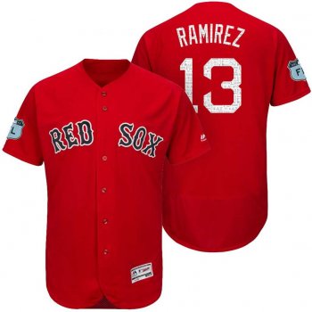 Men's Boston Red Sox #13 Hanley Ramirez 2017 Spring Training Flex Base Authentic Collection Stitched Baseball Jersey