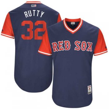 Men's Boston Red Sox #32 Josh Rutledge Rutty Majestic Navy 2017 Little League World Series Players Weekend Jersey