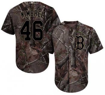 Men's Boston Red Sox #46 Craig Kimbrel Camo Realtree Collection Cool Base Stitched MLB