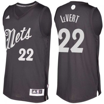 Men's Brooklyn Nets #22 Caris LeVert Black 2016 Christmas Day NBA Swingman Jersey