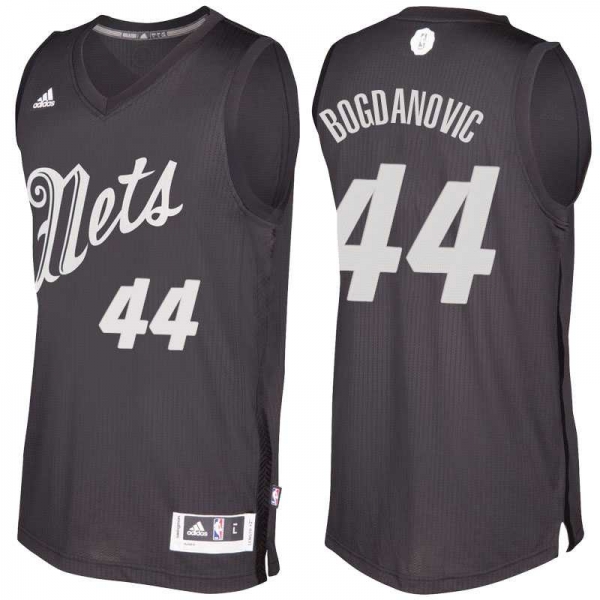 Men's Brooklyn Nets #44 Bojan Bogdanovic Black 2016 Christmas Day NBA Swingman Jersey