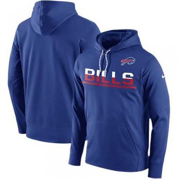 Men's Buffalo Bills Nike Royal Sideline Circuit Pullover Performance Hoodie