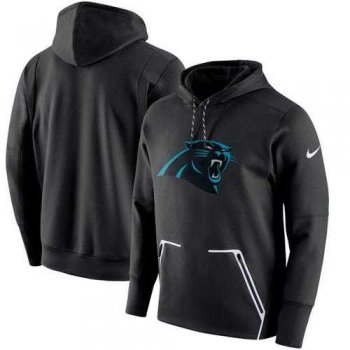 Men's Carolina Panthers Nike Black Champ Drive Vapor Speed Performance Pullover Hoodie