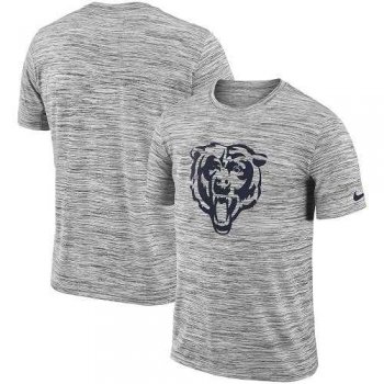 Men's Chicago Bears Nike Heathered Black Sideline Legend Velocity Travel Performance T-Shirt