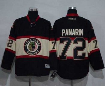 Men's Chicago Blackhawks #72 Artemi Panarin Black New Third Stitched NHL Jersey