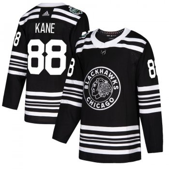 Men's Chicago Blackhawks Patrick Kane adidas Black 2019 Winter Classic Authentic Player Jersey