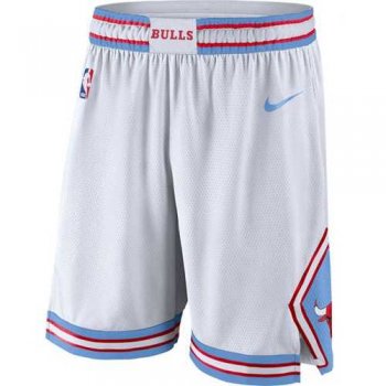 Men's Chicago Bulls Nike White City Edition Swingman Shorts