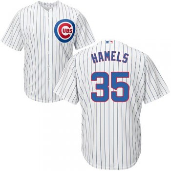 Men's Chicago Cubs #35 Cole Hamels Alternate Cool Base white Jersey