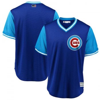 Men's Chicago Cubs Custom Royal Light Blue 2018 Players' Weekend Team Jersey