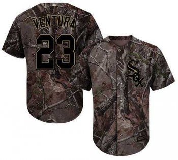 Men's Chicago White Sox #23 Robin Ventura Camo Realtree Collection Cool Base Stitched MLB