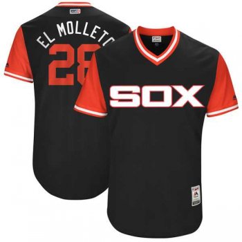 Men's Chicago White Sox #28 Leury Garcia El Molleto Majestic Black 2017 Little League World Series Players Weekend Jersey