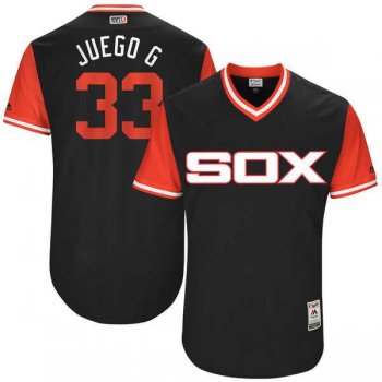 Men's Chicago White Sox #33 James Shields Juego G Majestic Black 2017 Little League World Series Players Weekend Jersey