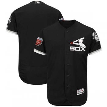 Men's Chicago White Sox Customized Majestic Black 2018 Spring Training Flex Base Team Jersey