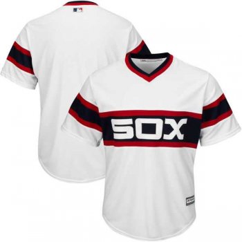 Men's Chicago White Sox Majestic White Throwback Home Cool Base Jersey