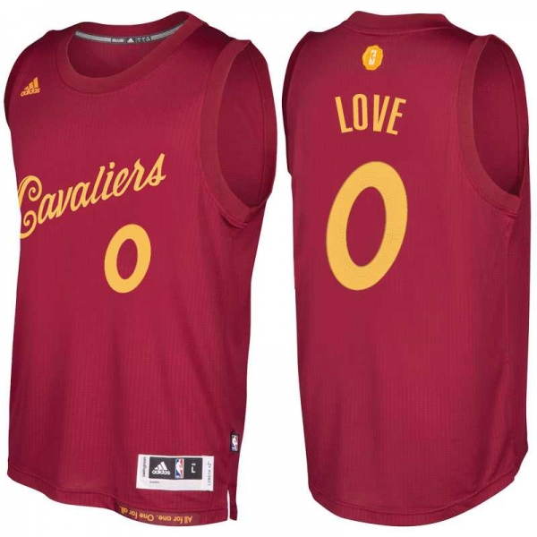 Men's Cleveland Cavaliers #0 Kevin Love Burgundy 2016 Christmas Day NBA Swingman Jersey