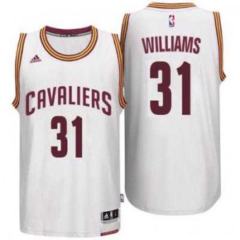 Men's Cleveland Cavaliers #31 Deron Williams adidas White Player Swingman Home Jersey