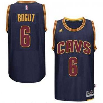 Men's Cleveland Cavaliers #6 Andrew Bogut adidas Navy Player Swingman CavFanatic Jersey