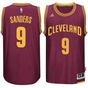 Men's Cleveland Cavaliers #9 Larry Sanders adidas Burgundy Player Swingman Road Jersey