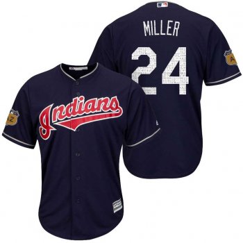 Men's Cleveland Indians #24 Andrew Miller 2017 Spring Training Cool Base Stitched MLB Jersey