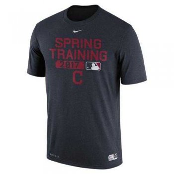 Men's Cleveland Indians Nike Black 2017 Spring Training Authentic Collection Legend Team Issue Performance T-Shirt