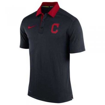 Men's Cleveland Indians Nike Navy Authentic Collection Dri-FIT Elite Polo