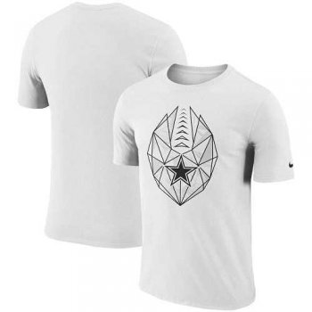 Men's Dallas Cowboys Nike White Fan Gear Icon Performance T-Shirt