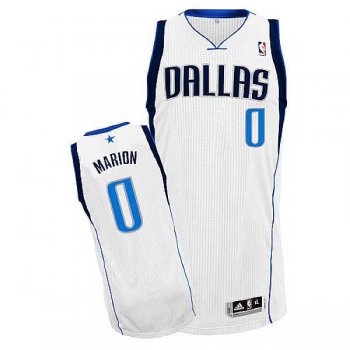 Men's Dallas Mavericks #0 Shawn Marion Revolution 30 White Stitched NBA Jersey