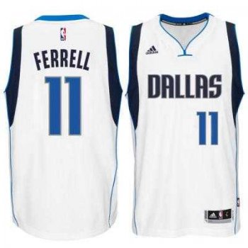 Men's Dallas Mavericks #11 Yogi Ferrell adidas White Swingman climacool Jersey