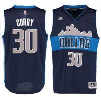 Men's Dallas Mavericks #30 Seth Curry adidas Navy Swingman climacool Jersey