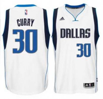 Men's Dallas Mavericks #30 Seth Curry adidas White Swingman climacool Jersey