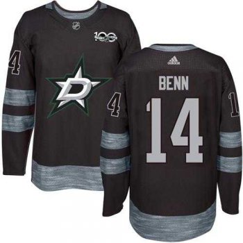 Men's Dallas Stars #14 Jamie Benn Black 1917-2017 100th Anniversary Stitched NHL Jersey