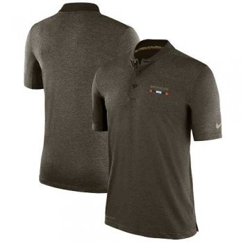 Men's Denver Broncos Nike Olive Salute to Service Sideline Polo T-Shirt