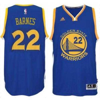 Men's Golden State Warriors #22 Matt Barnes adidas Royal Swingman Road Jersey