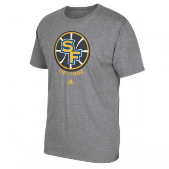 Men's Golden State Warriors Gray Primary Logo T-Shirt