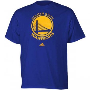 Men's Golden State Warriors Royal Blue Primary Logo T-Shirt