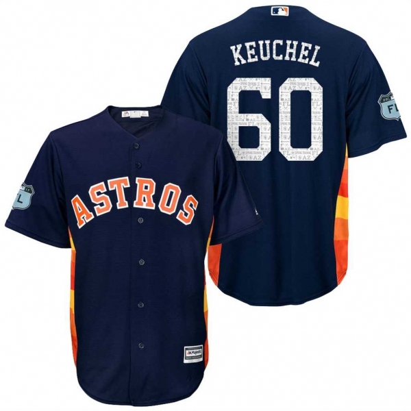 Men's Houston Astros #60 Dallas Keuchel 2017 Spring Training Cool Base Stitched MLB Jersey