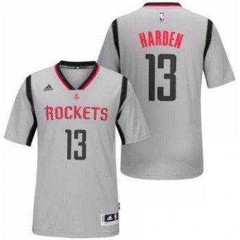 Men's Houston Rockets #13 James Harden adidas Silver New Swingman Alternate Jersey