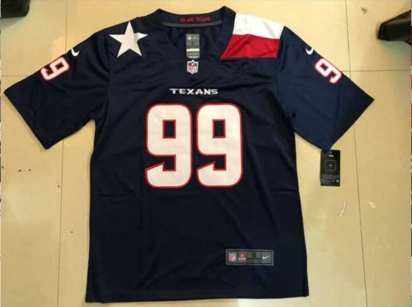 Men's Houston Texans #99 J.J. Watt Navy Blue Team Color Nike Color Rush Limited NFL Jerseys