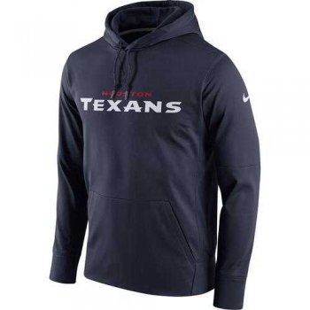 Men's Houston Texans Nike Navy Circuit Wordmark Essential Performance Pullover Hoodie