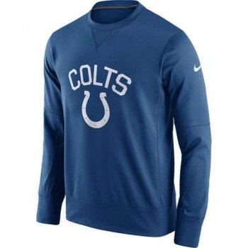 Men's Indianapolis Colts Nike Royal Sideline Circuit Performance Sweatshirt