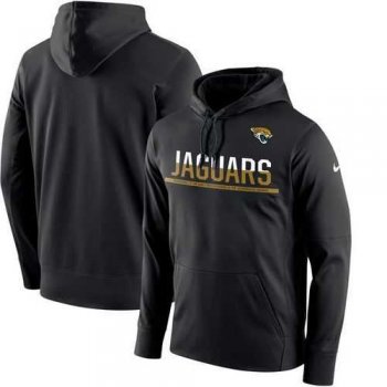 Men's Jacksonville Jaguars Nike Black Sideline Circuit Pullover Performance Hoodie