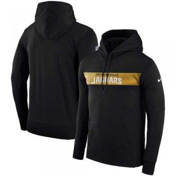 Men's Jacksonville Jaguars Nike Black Sideline Team Performance Pullover Hoodie