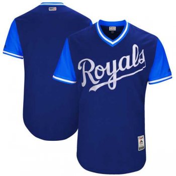 Men's Kansas City Royals Customized Navy 2017 Little League World Series Players Weekend Jersey