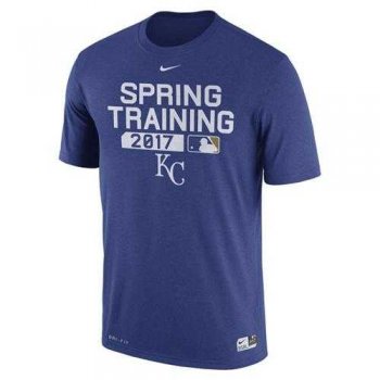 Men's Kansas City Royals Nike Royal 2017 Spring Training Authentic Collection Legend Team Issue Performance T-Shirt