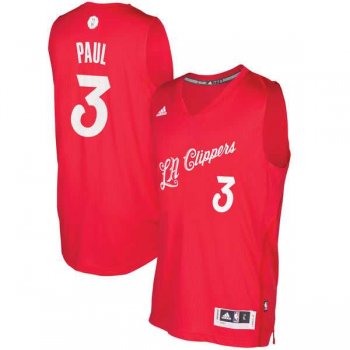 Men's LA Clippers #3 Chris Paul Red 2016 Christmas Day NBA Swingman Jersey